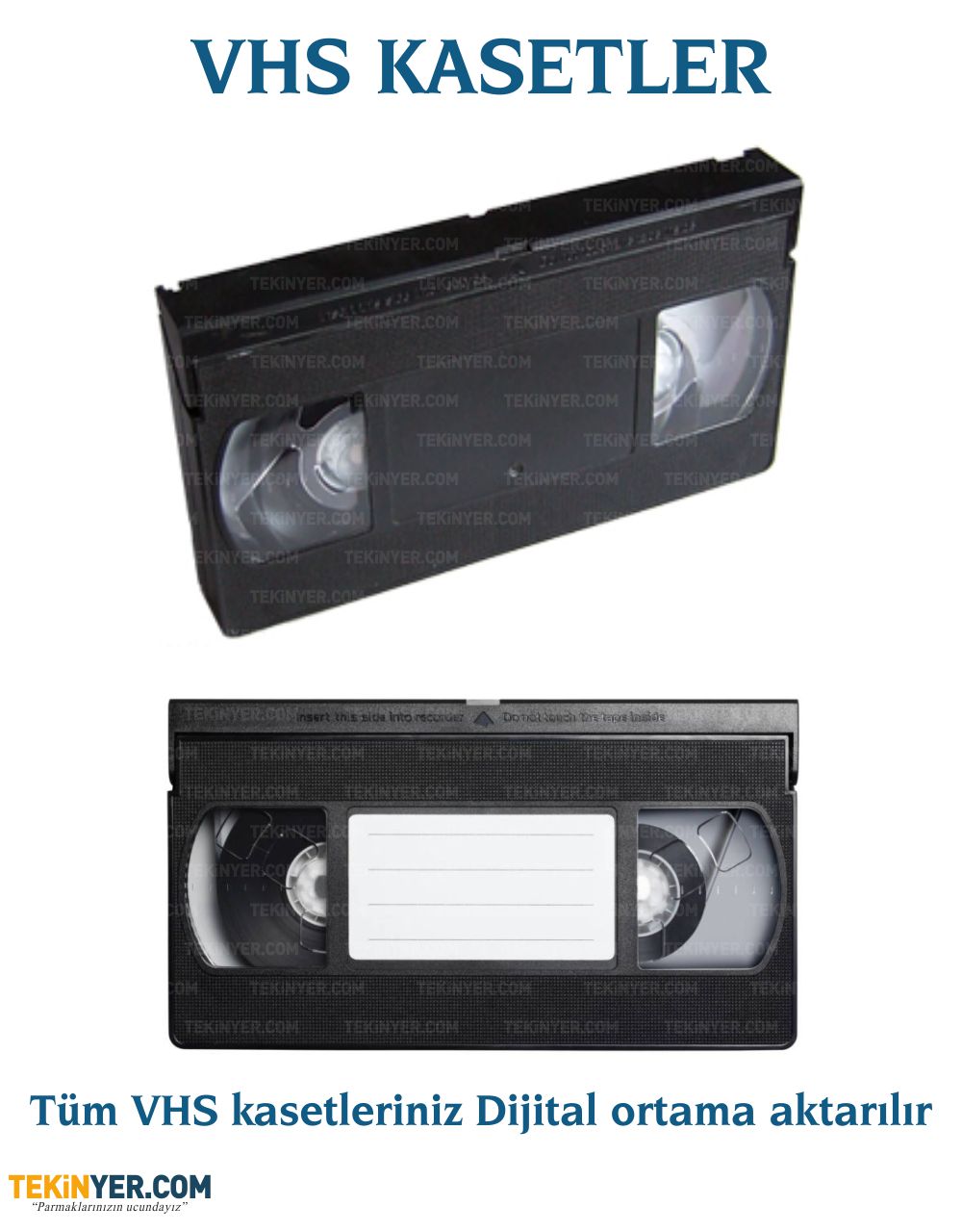 VHS Kasetten Kayıt Aktarım Eski Kaset Görüntü ve Ses Aktarımı