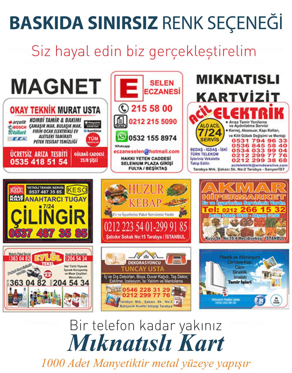 Beylikdüzü Magnet Sınırsız Renk Baskı Seçeneği