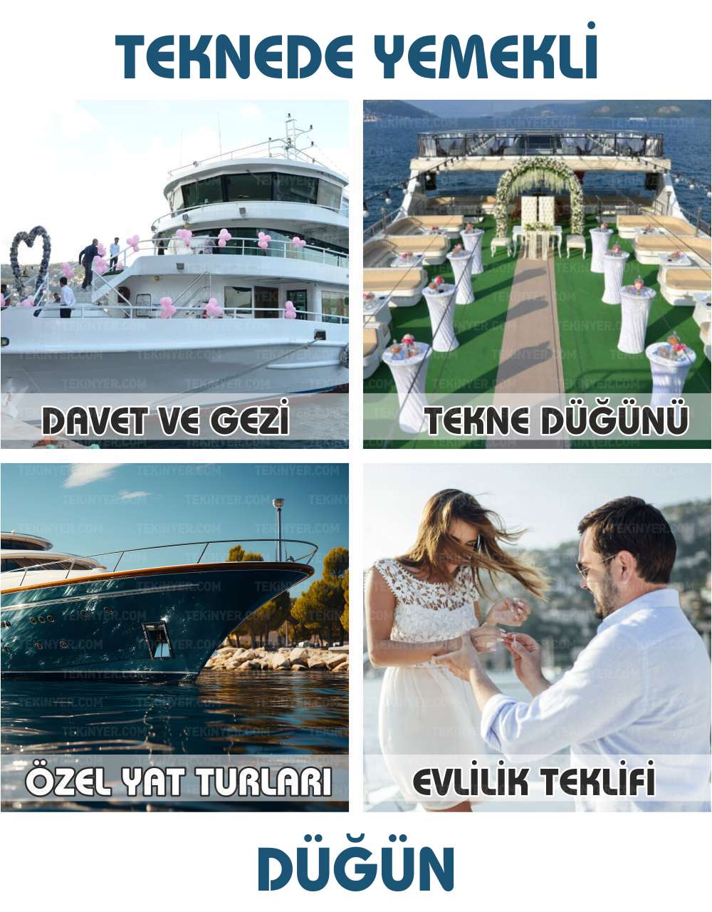 Teknede Yemekli Düğün